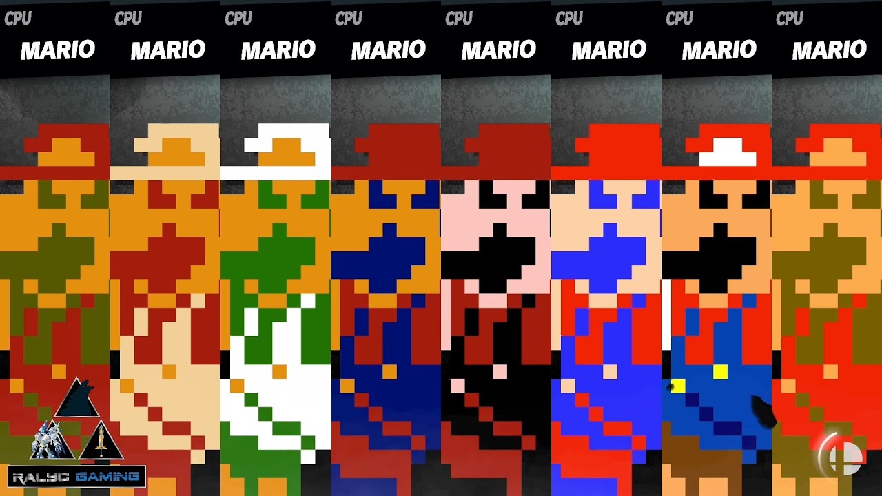 Smash Mods Ultimate: 8 8-Bit Mario Battle