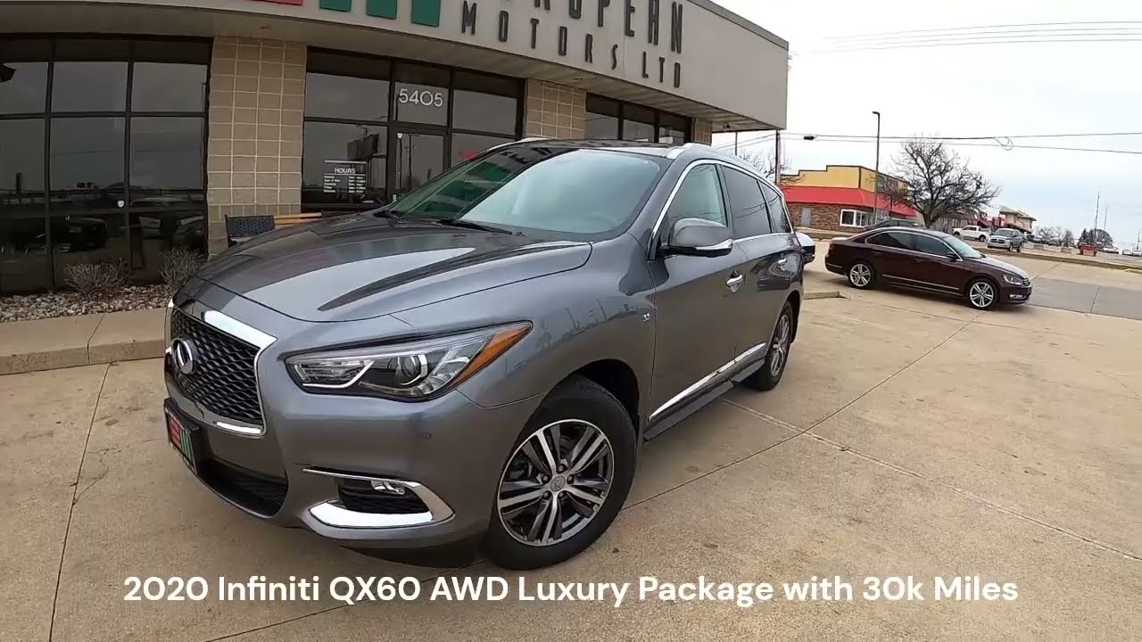2020 Infiniti QX60 AWD Luxe 1-Owner Only 30k Miles 7-Passenger