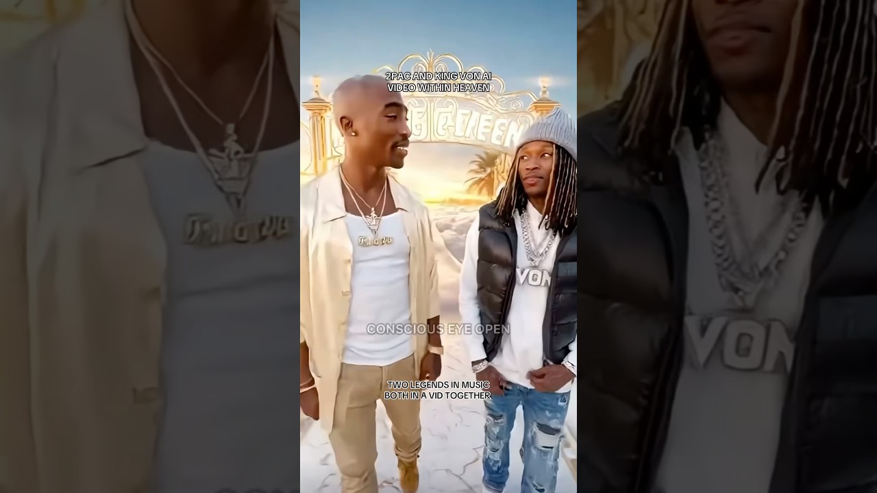 2Pac And King Von AI Video Of Both In Heaven 