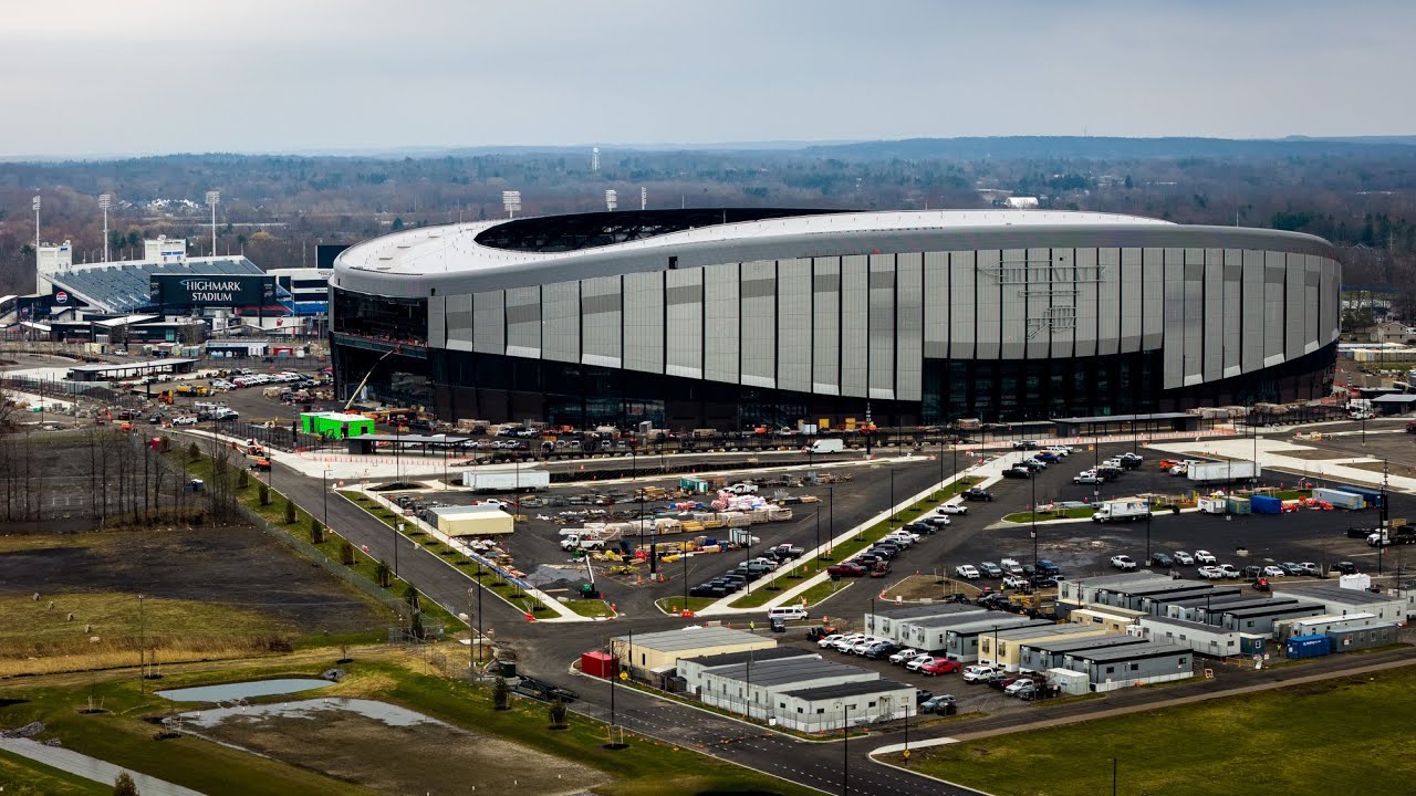 Take flight around the new Buffalo Bills stadium