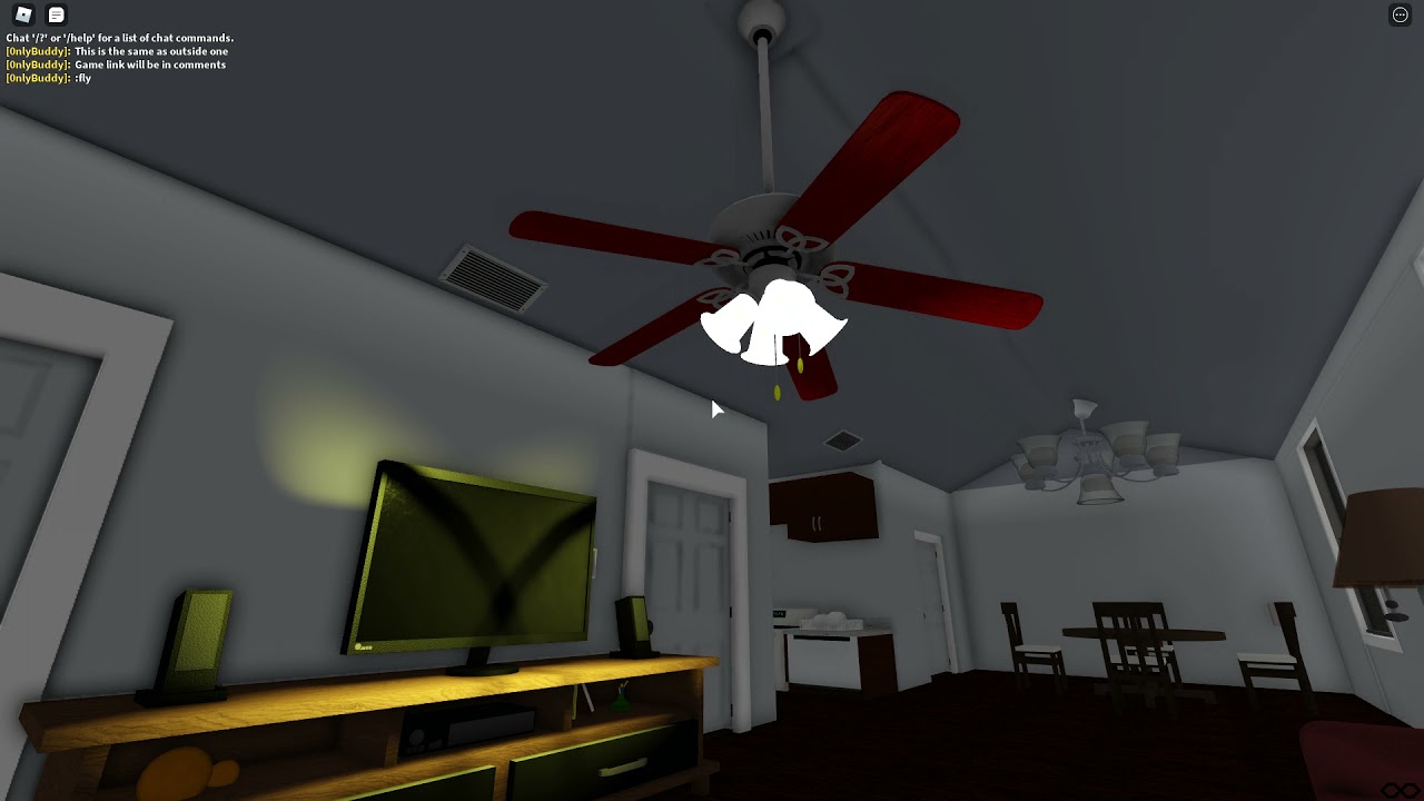 Ceiling fans in my roblox house Oct 13 (game Link)