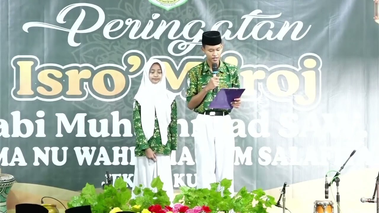 Sambutan Wakil OSIS Lanjar dan Nadia