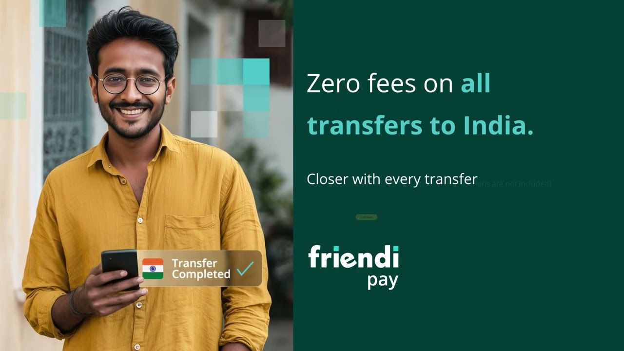 Zero fees. Total peace of mind. Transfer money safely and securely with Friendi Pay