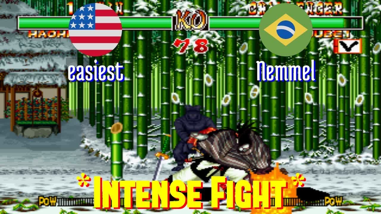 @samsho2: easiest (US) vs Nemmel (BR) [Samurai Shodown II Fightcade] Jan 27