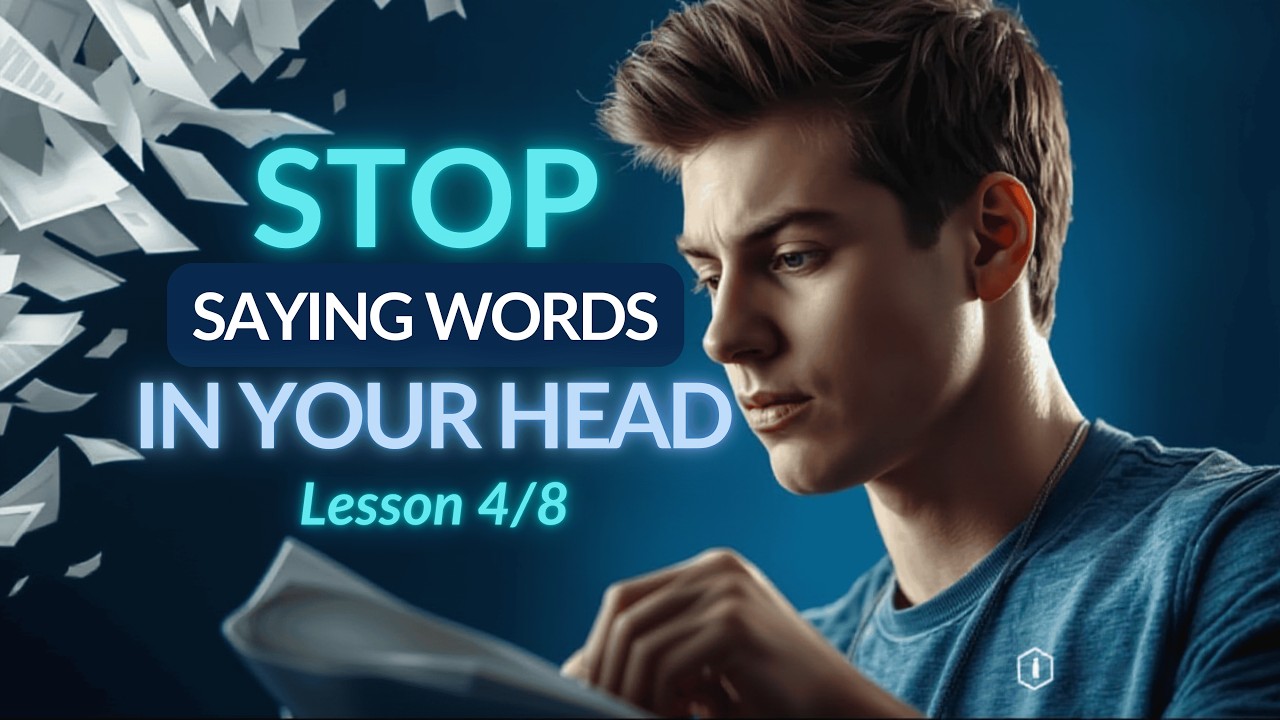 HOW TO STOP REGRESSION, FIXATION & SUBVOCALIZATION (4/8) | Bad Reading Habits Fix