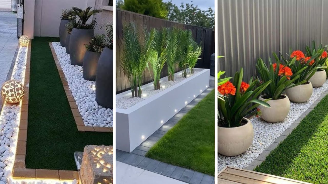 +232 Decoraciones creativas con PIEDRAS BLANCAS PARA JARDIN | Ideas de jardin piedras blancas