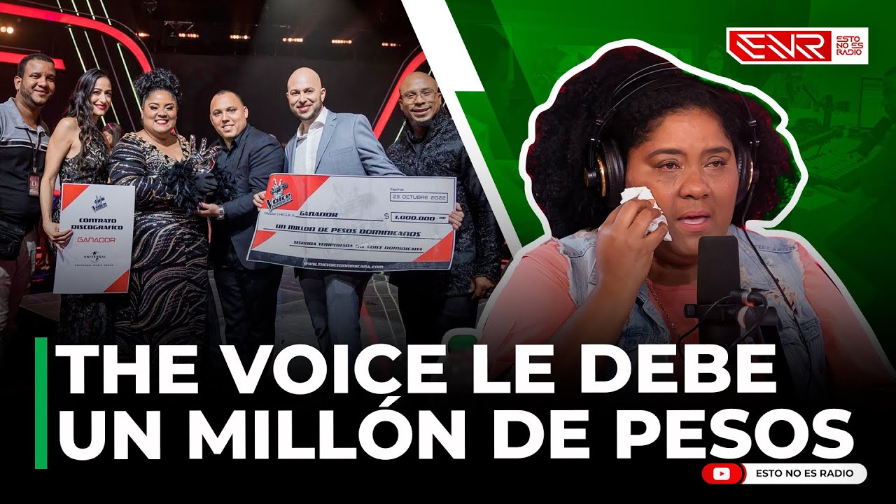 GANADORA DE THE VOICE DOMINICANA ROMPE EN LLANTO PORQUE LE DEBEN UN MILLÓN DE PESOS (ADRIANA GREEN)