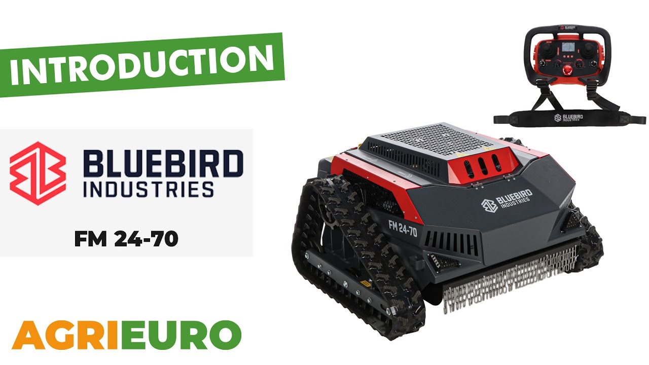 Blue Bird FM 24-70 - Hybrid radio-controlled mowing robot - Presentation