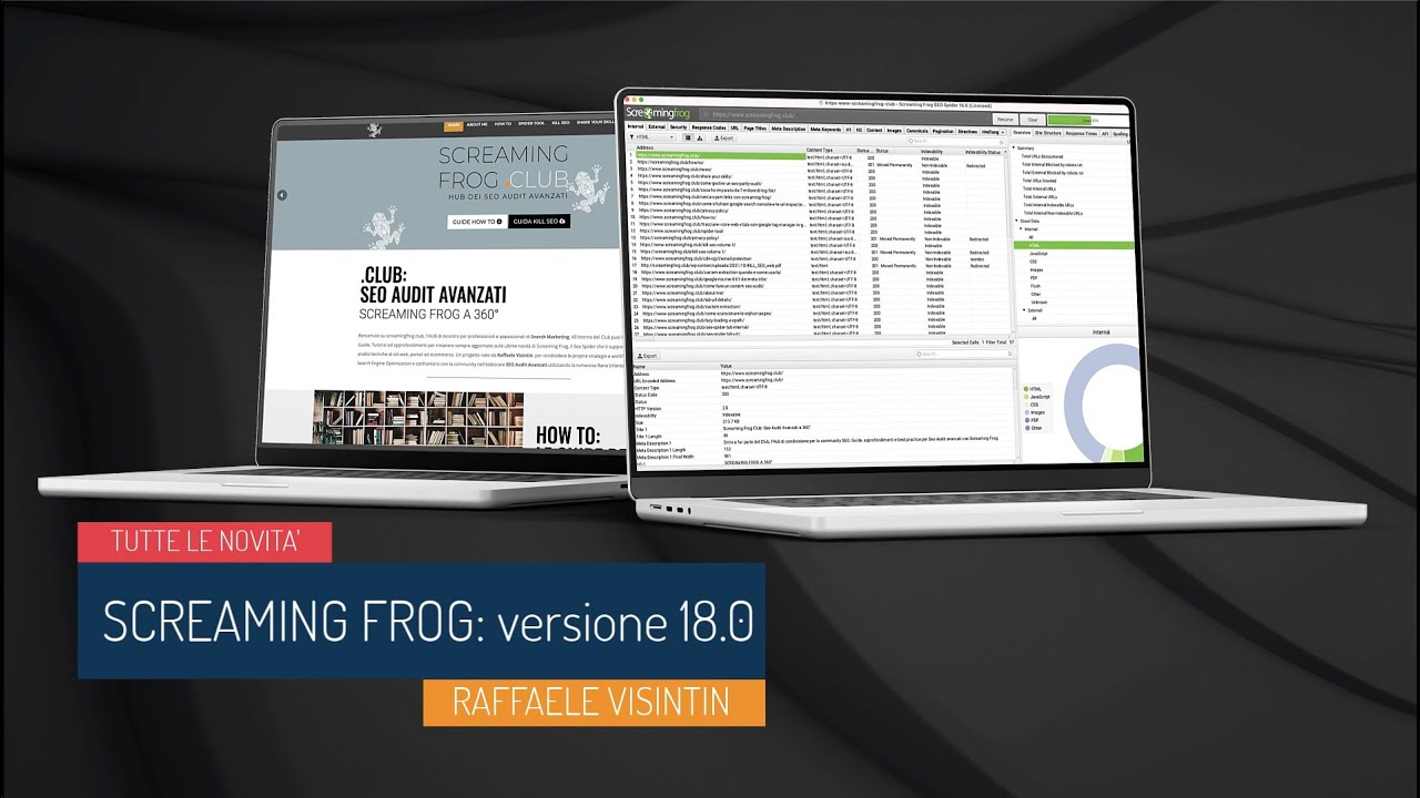 NOVITA': Uscita la nuova versione di Screaming Frog  18.0
