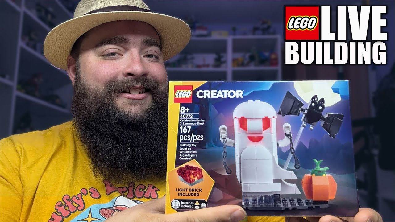 LIVE: Building LEGO Creator 40772 Celebration Series &ndash; The Luminus Ghost! 👻✨
