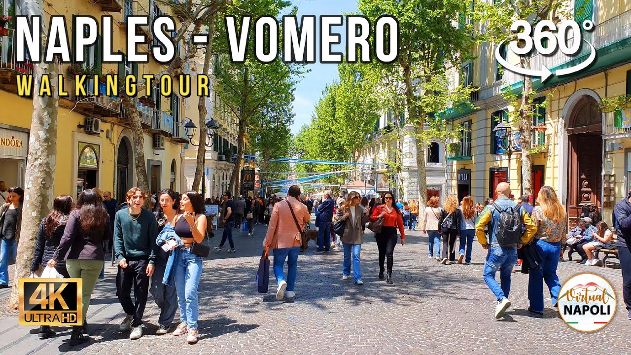 Walking Tour Napoli - VOMERO - Italy / 360 VR Video 5.7K UHD #walkingtour #naples #insta360x3 #5k