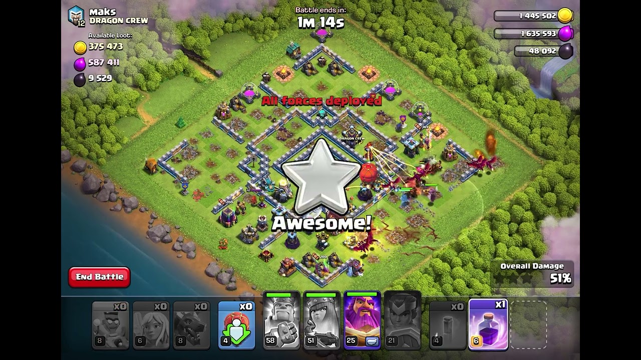 # clash of clan raid royal champion stole the show 🔥🔥 #clashofclans #coc #supercell #gaming 