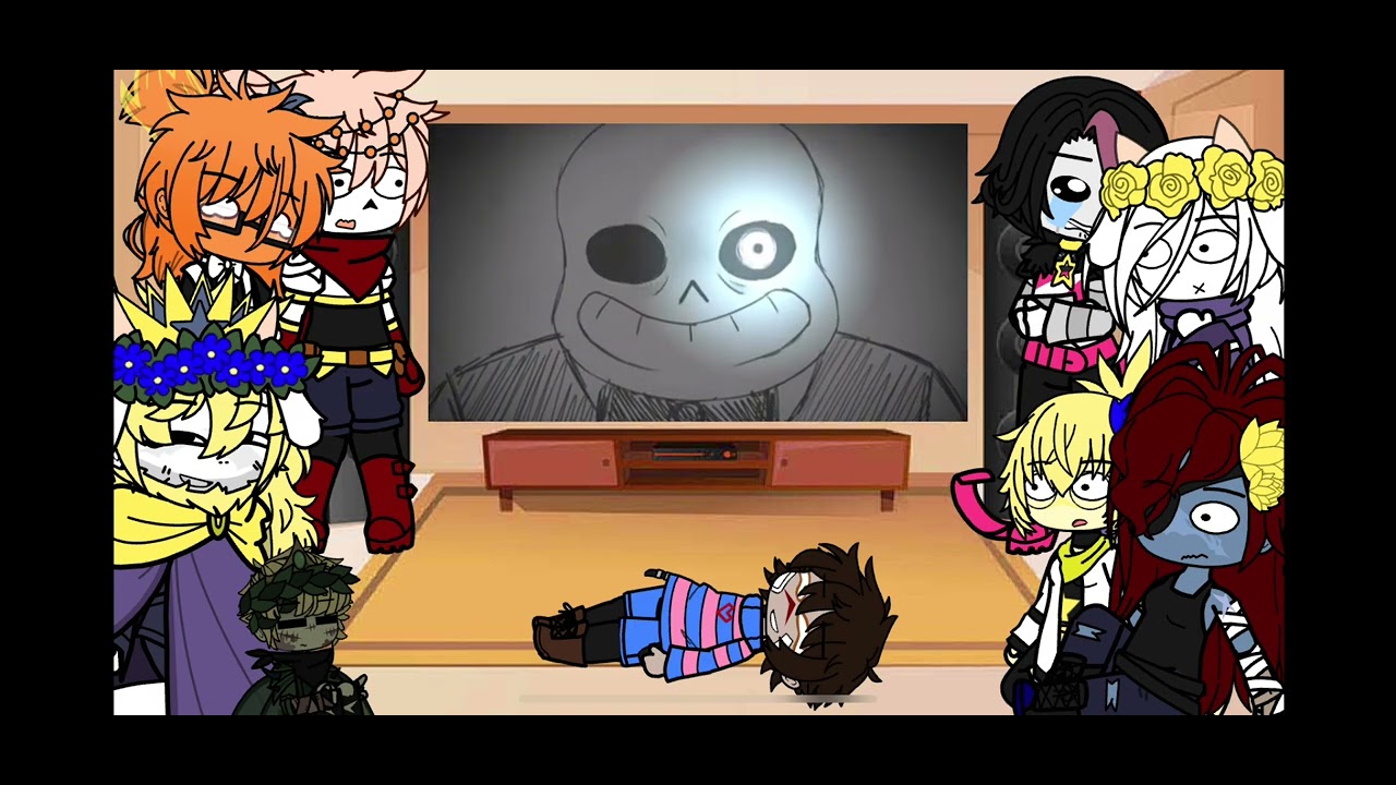 Undertale reacts to sans {} my au {} part 1