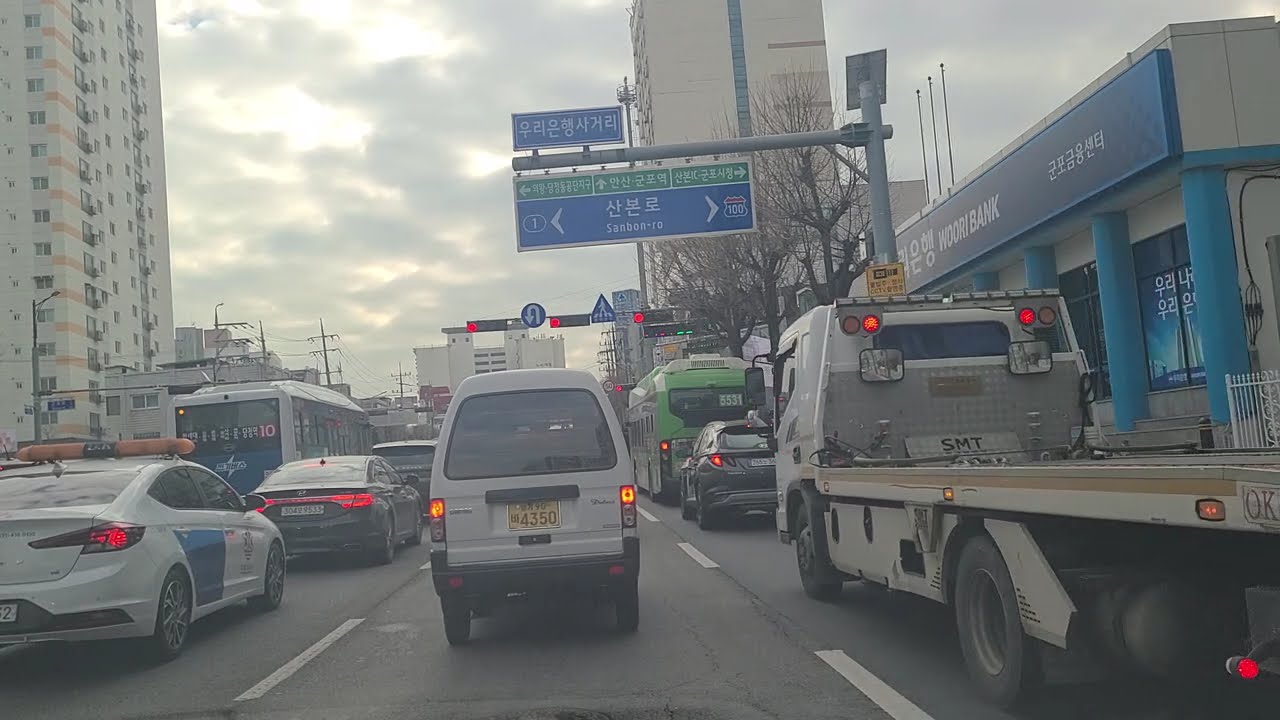 jkp ctv 군포로 우리은행사거리 수원방면 Gunpo-ro Woori Bank Intersection Towards Suwon