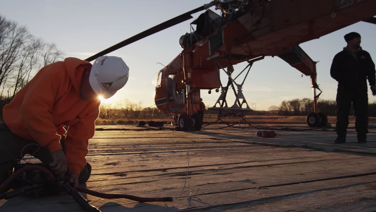 Erickson Powerline: Monopole Transmission Tower Construction