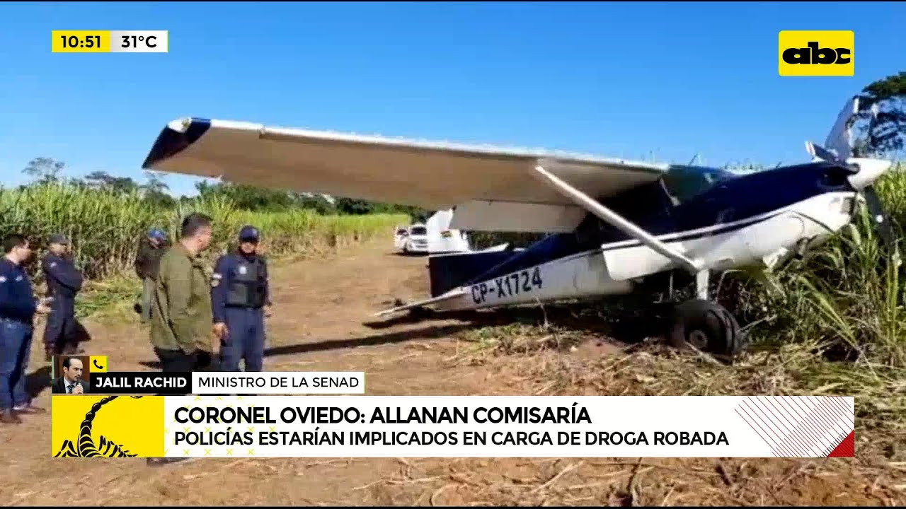 Allanan comisaría en Coronel Oviedo: policías estarían implicados en carga de droga robada