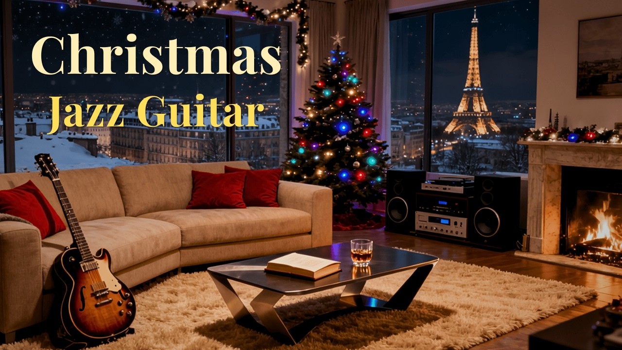 2 HOUR Smooth Christmas Guitar Jazz Mix 🎸 Neo Soul Instrumental for Focus & Chill