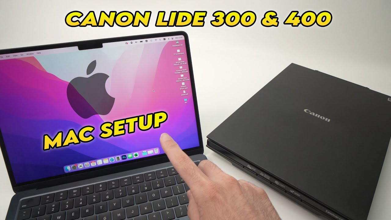 Mac Setup of the Canon CanoScan Lide 300 & 400 Scanner + How to use