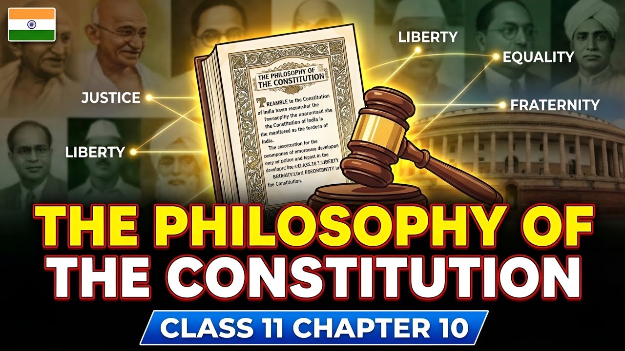 The Philosophy of the Constitution Class 11 Political Science Chapter in Hindi OneShot Animation 