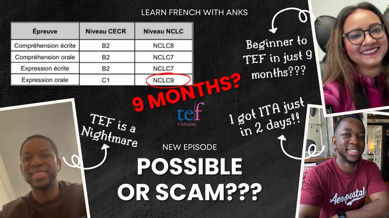 Clearing TEF Canada in 9 months! Revealed: How he scored CLB7 in French for Canada PR 