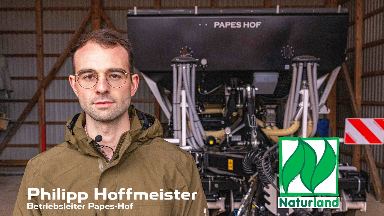 Biologische Landwirtschaft und NO-TILL | AGRISEM Mini-BOSS (Testimonial) Papes-Hof