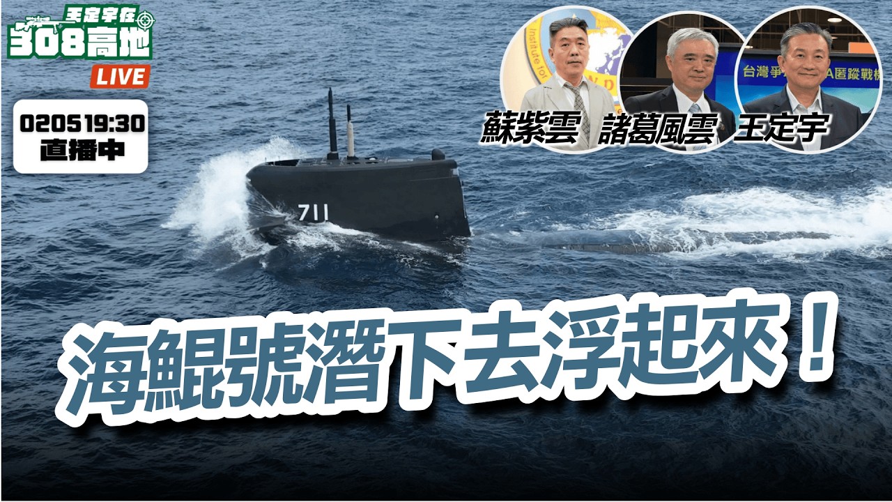 海鯤號潛下去、浮起來！國防特別預算要給錢了嗎？【王定宇在308高地】FT.蘇紫雲 所長 @諸葛風雲的異想世界  | 20260205