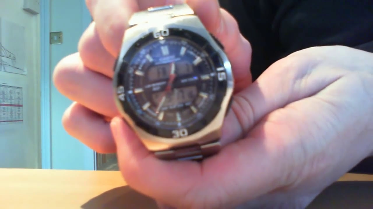 How to change the analogue time on a Casio AQ-164W Watch