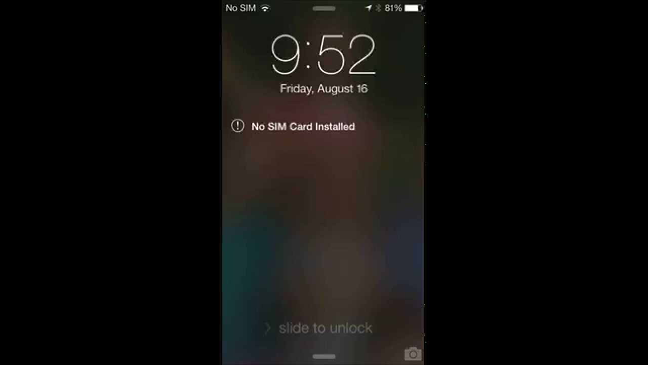 How to Fix the No SIM Card Installed Error