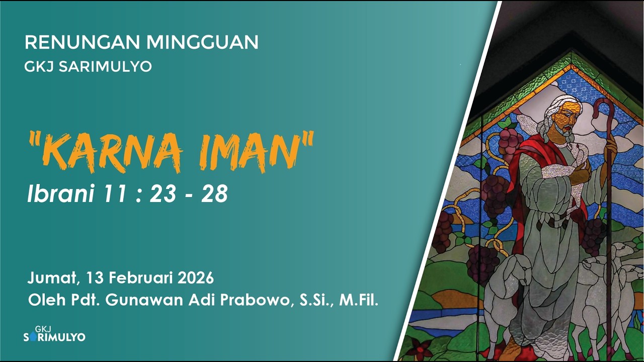 Renungan Mingguan, 13 Februari 2026