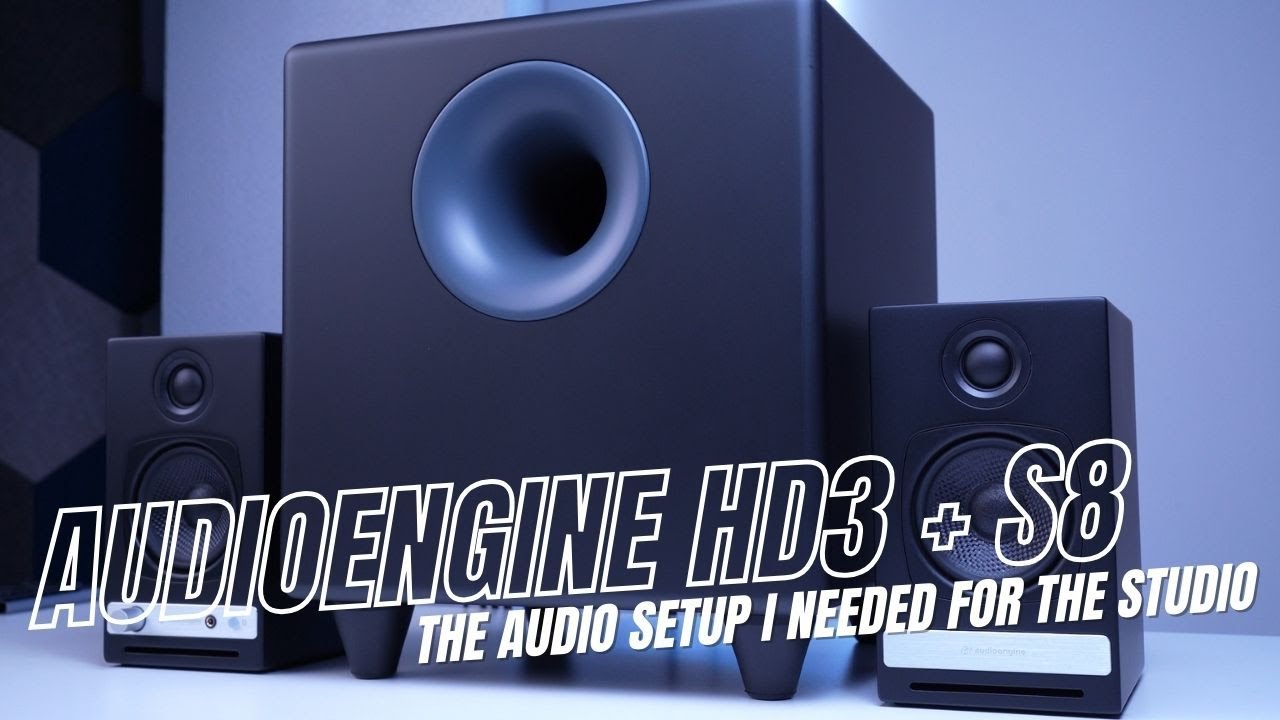 Spiced up my studio audio with AudioEngine HD3 and S8 Powered Subwoofer