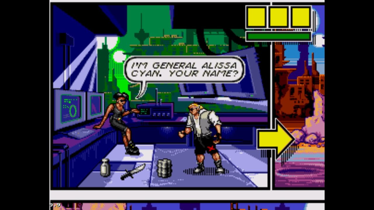COMIX ZONE SEGA: two game endings