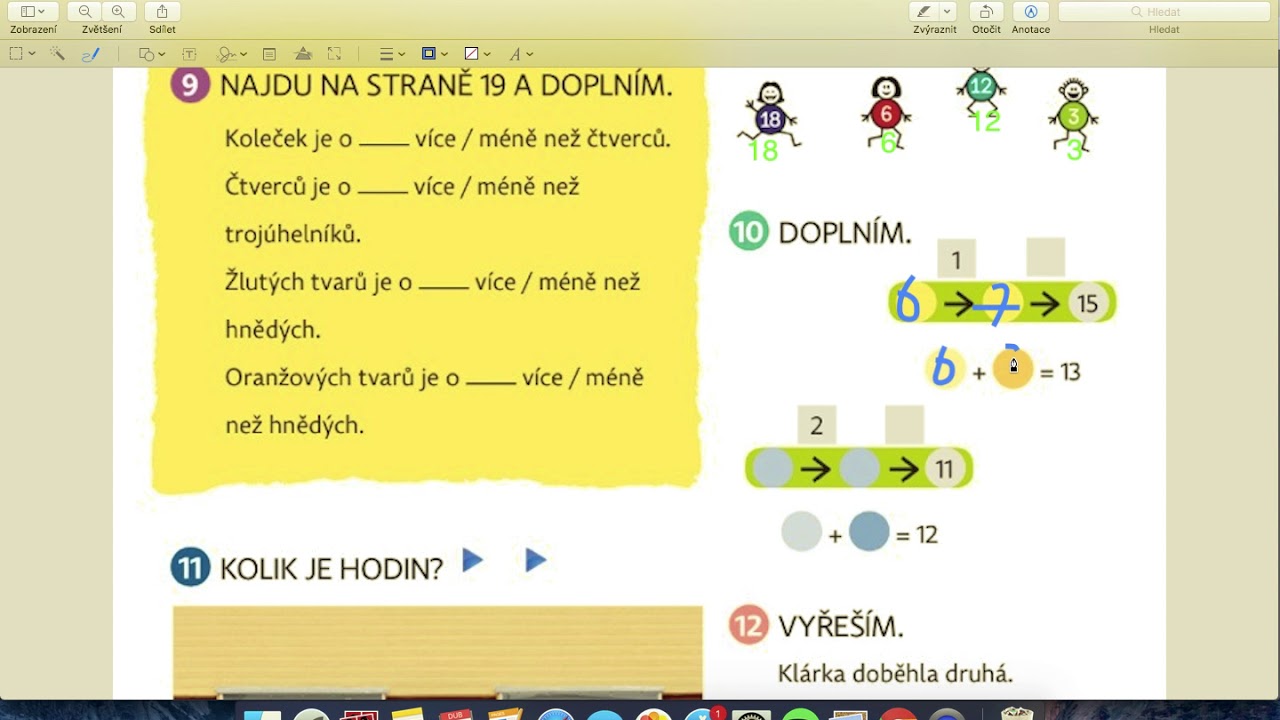 Hejného matematika 1. třída, str. 39 HADI
