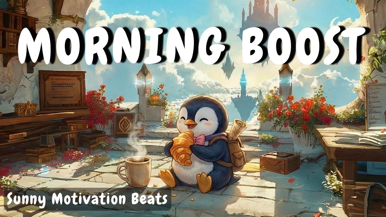 Завтрак с пингвином в Sky Cafe 🥐 Весёлый jazz-hop для старта и учёбы (3H)