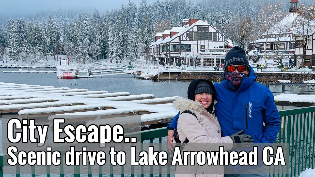 Beautiful Scenic Winter Drive to Lake Arrowhead CA in 4K
