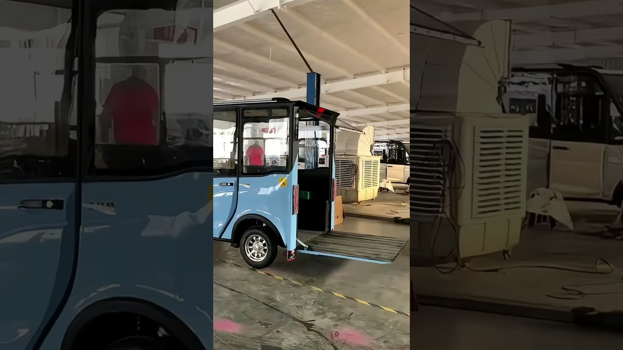 Wheelchair sits on a trolley, making travel more convenient #wheelchair