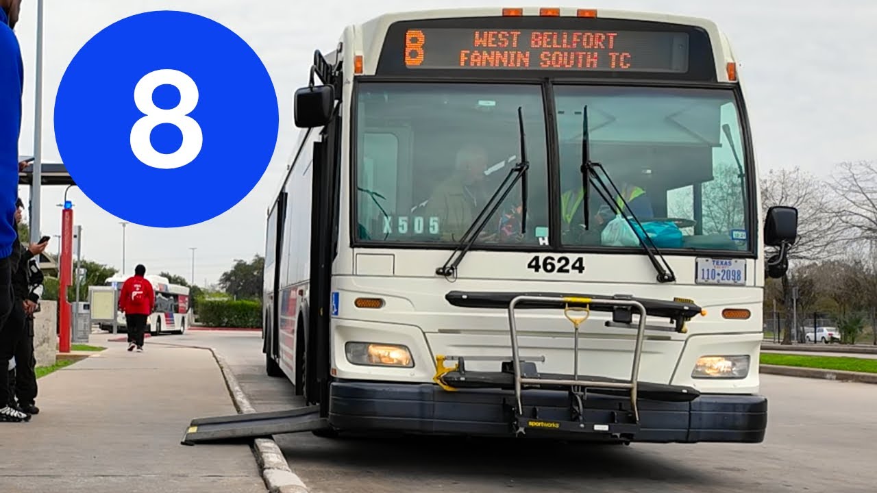 Houston METRO Bus 8, Fannin South to West Bellfort, OBI Orion VII Bus