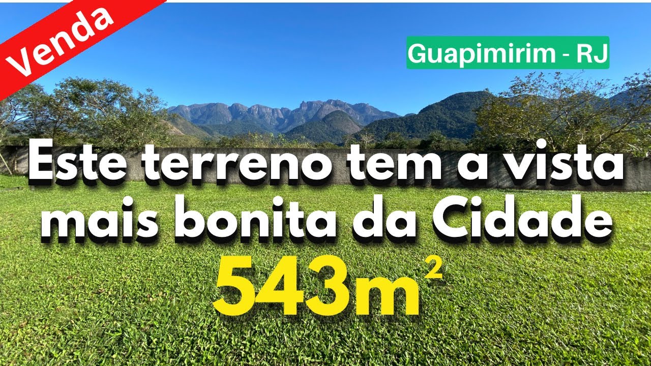 VENDIDO - Terreno à venda em Guapimirim - Riacho nos fundos - Incrível vista para Serra!