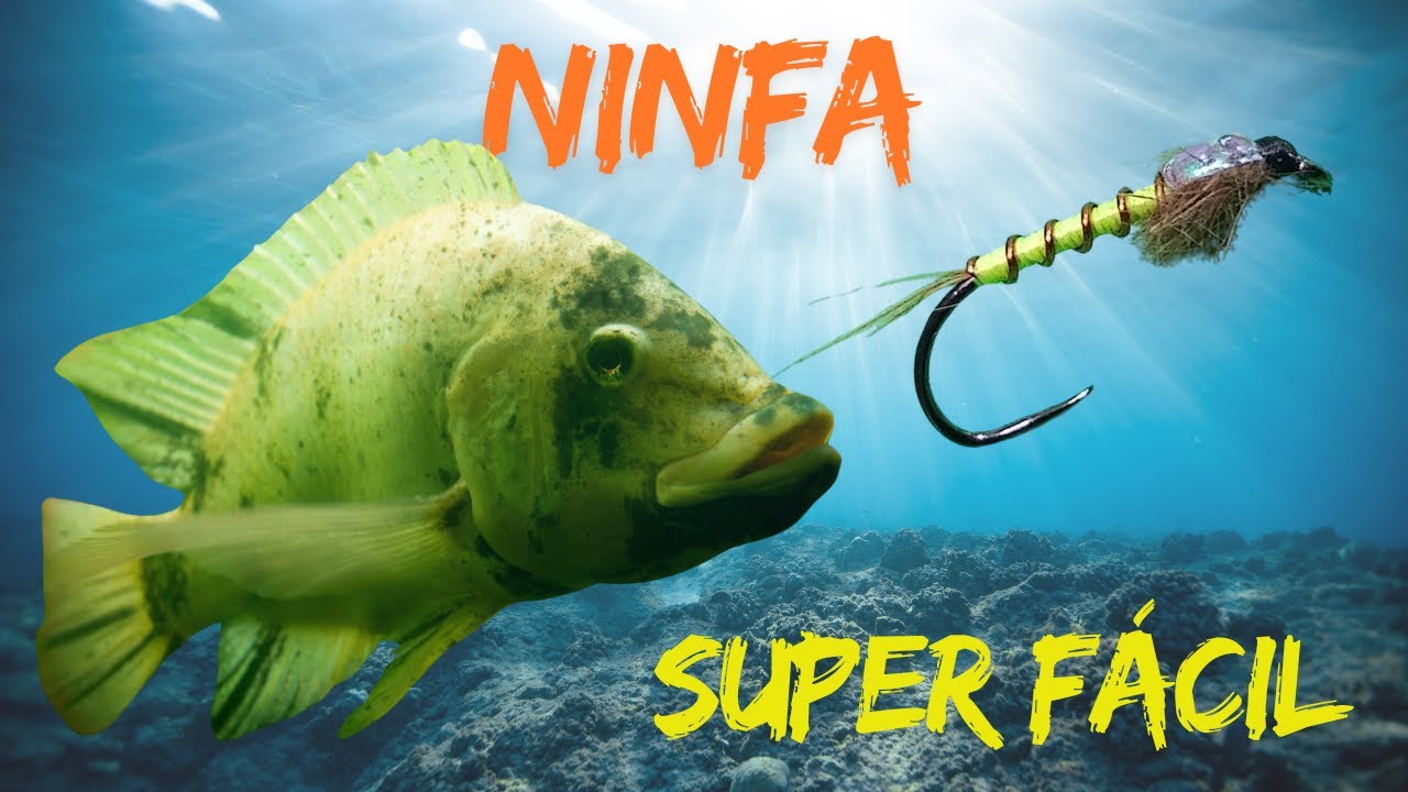 Isca Artificial Caseira mosca Ninfa para Pesca de Tilapia e Lambari -Pescart fly fishing  -fly tying
