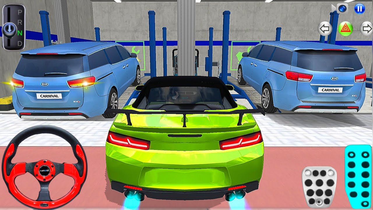 New Kia Carnival & Green Super Car For Parking - 3D Driving Class 2026 - Best Android iOS Gameplay