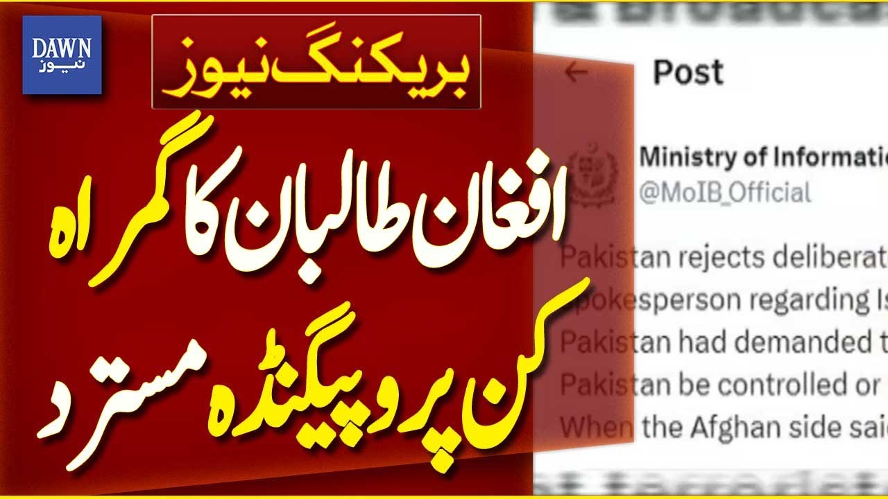 Afghan Taliban's Misleading Propaganda Regarding Istanbul Talks Rejected | Breaking News | Dawn News