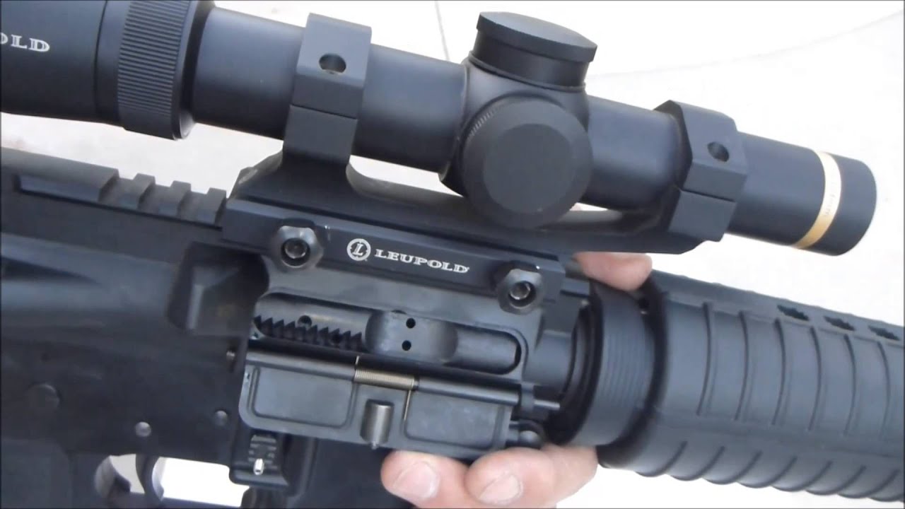 Test of Leupold VX-6 1-6 scope on AR-15 rifle