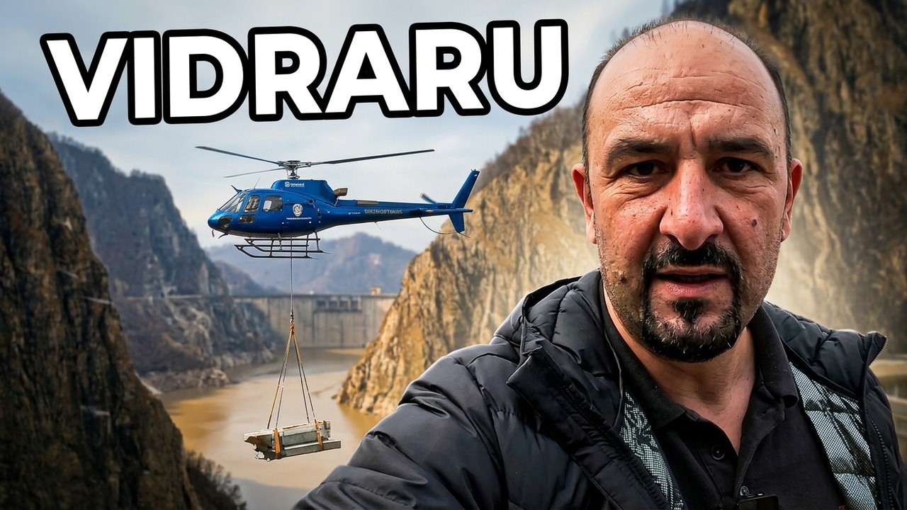 Barajul Vidraru | Operațiune spectaculoasă cu elicopterul!