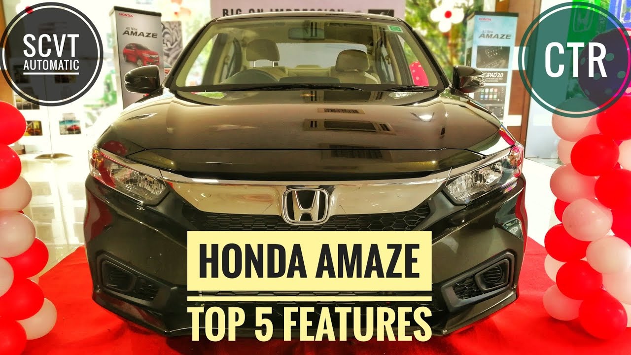 2018 Honda Amaze SCTV Automatic | Top 5 Features | Detailed Review |