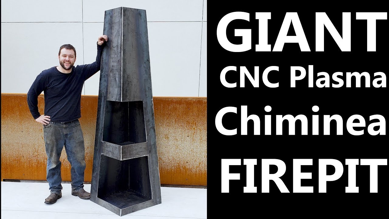 GIANT Steel Chiminea | CNC Plasma Cut Firepit