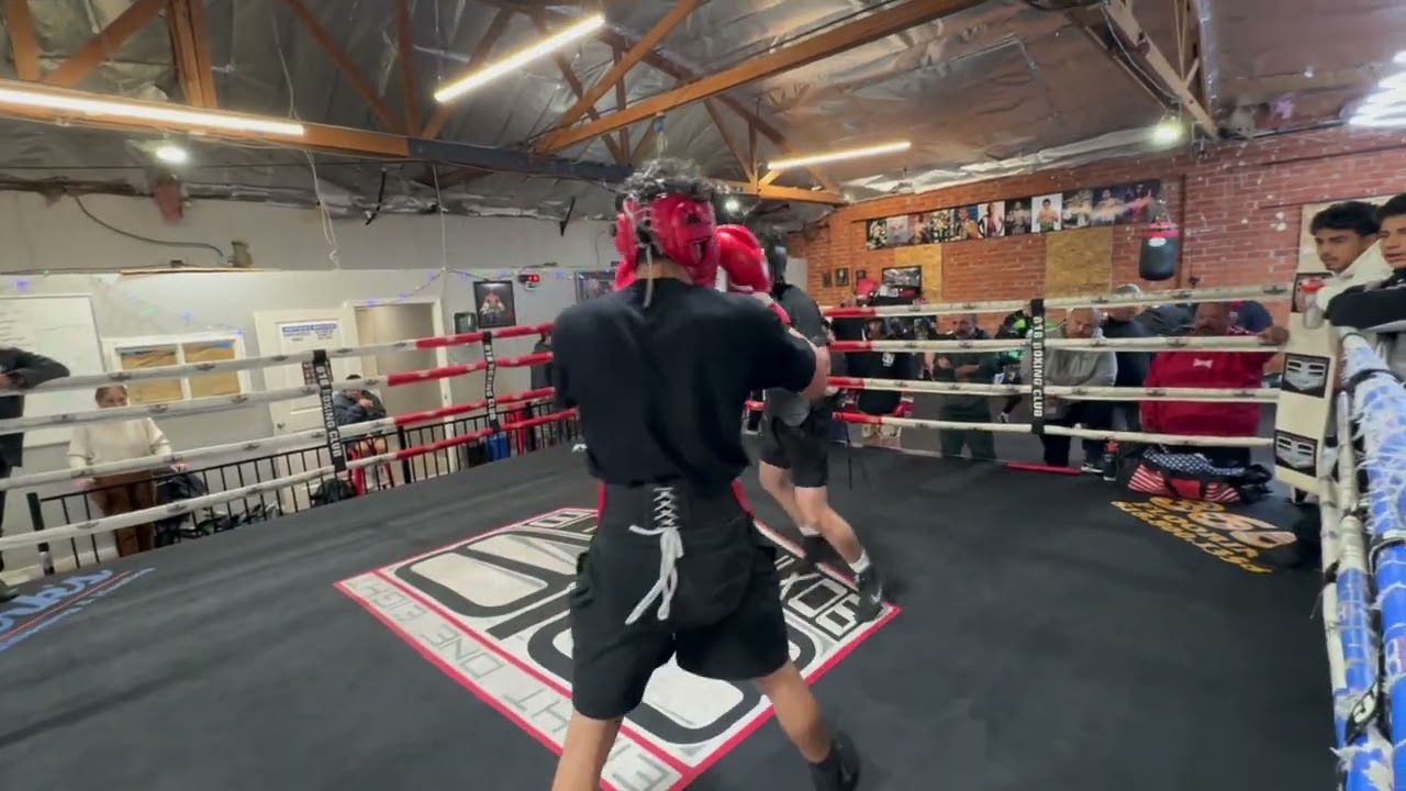 Ethan sparring