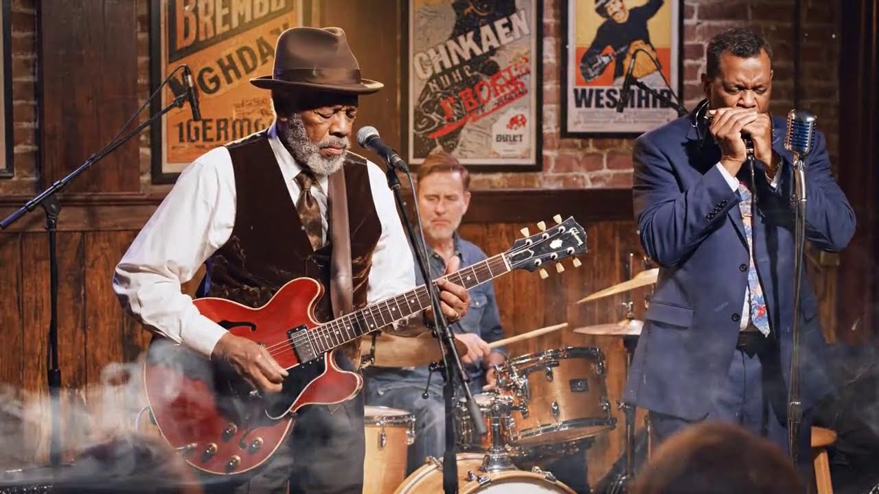 Deep Blues Guitar LIVE 🌙 Slow Blues for Relaxation | Soulful Night Mix 2025