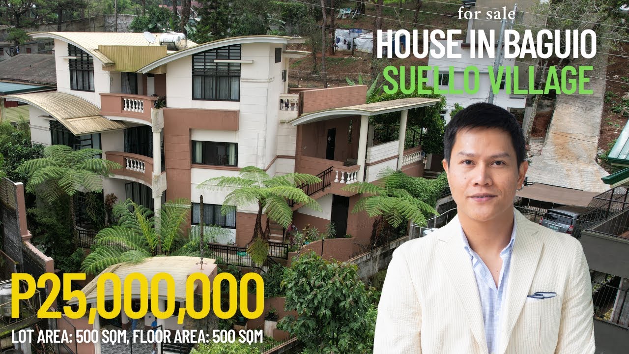 For Sale: Elegant 5-Bedroom House in Suello Village Baguio | Bachelor’s Pad + Garden + 2-Car Garage