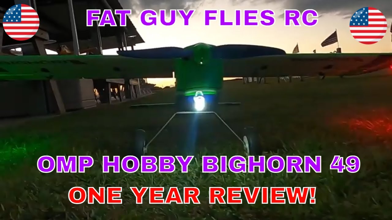 REVIEW AFTER 1 YEAR -OMP Bighorn 49 + BONUS VID! - by Fat Guy Flies RC