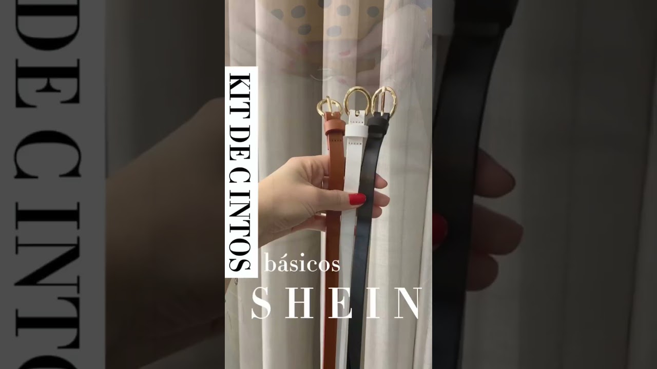 Cintos SHEIN 🤎🖤🤍#cintosshein #cintosbaratosshein #cintobasico