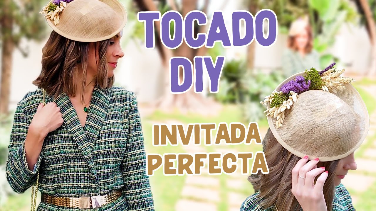 Haz un TOCADO de sinamay para una boda